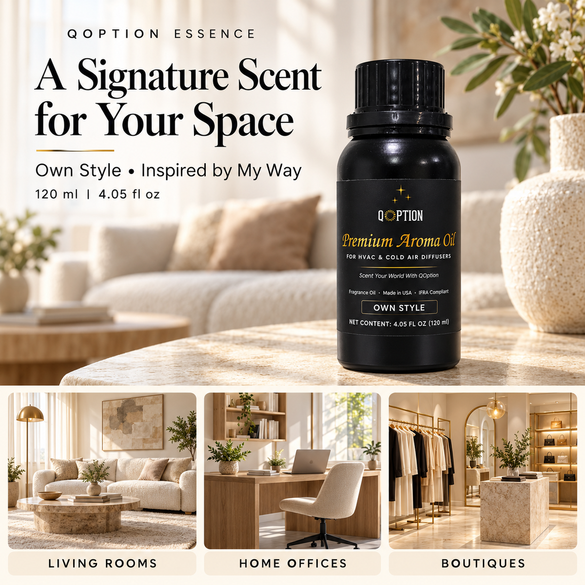Own Style hotel-inspired fragrance oil by QOption Essence - view 5