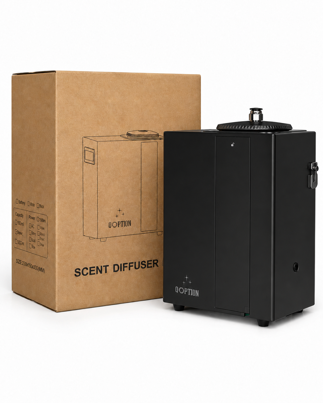 QA1000 Commercial HVAC Scent Diffuser 800mL Bluetooth Waterless Aroma Machine