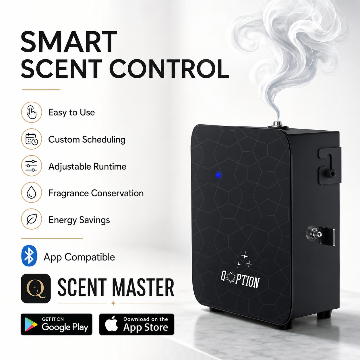 QX300 Luxury HVAC Scent Diffuser Machine - Cold-Air Aroma Diffuser
