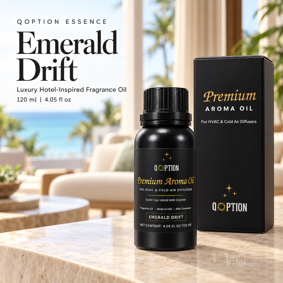 Emerald Drift hotel-inspired fragrance oil by QOption Essence - view 6