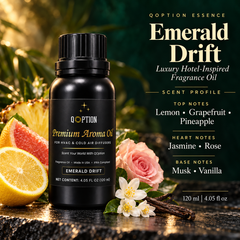 Emerald Drift 4 oz hotel-inspired fragrance oil by QOption Essence