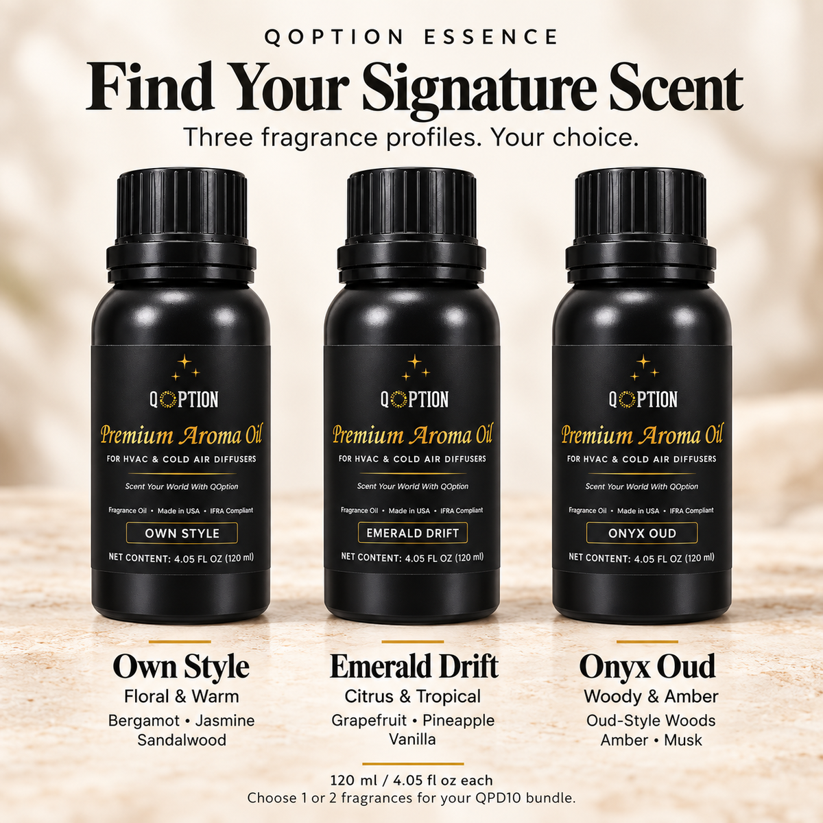 QPD10 Smart Diffuser Kit + 4 oz Fragrance Oil