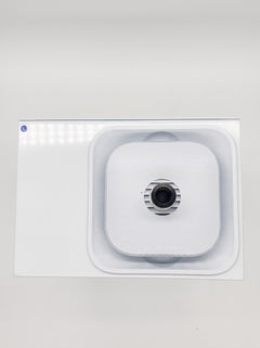 QOption Essence QA1000 Pro Kit white commercial HVAC scent diffuser with a sleek metal body and central nozzle